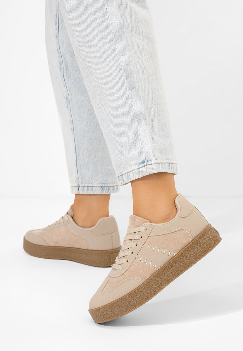 Sneakers dama Biania bej