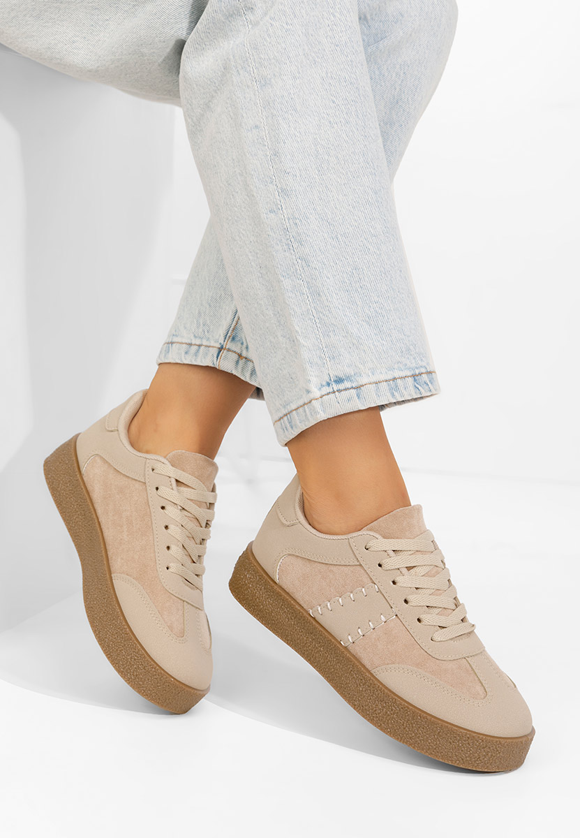 Sneakers dama Biania bej