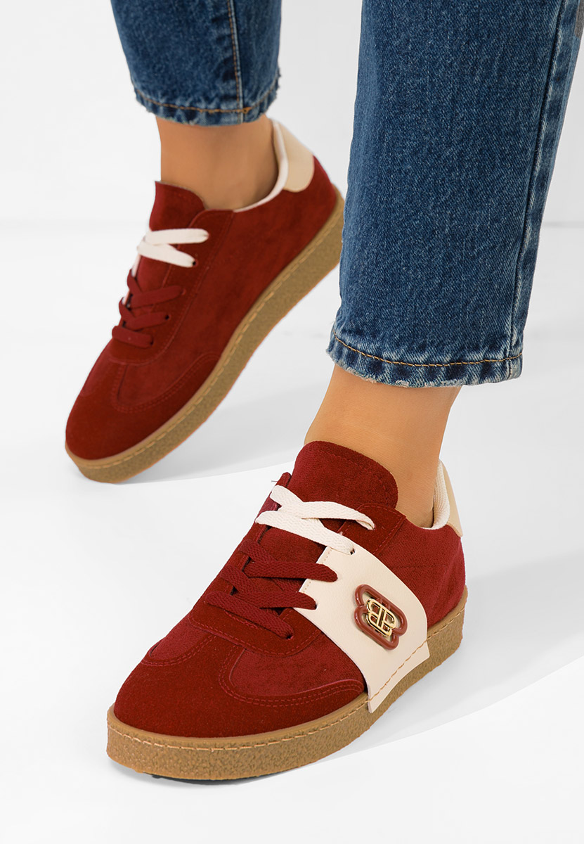 Sneakers dama Kathea rosii