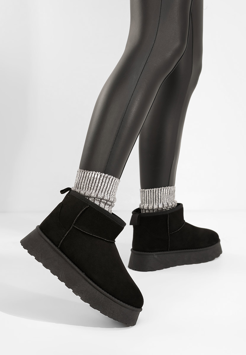 Cizme tip ugg Shayne negre Cizme tip ugg Shayne negre