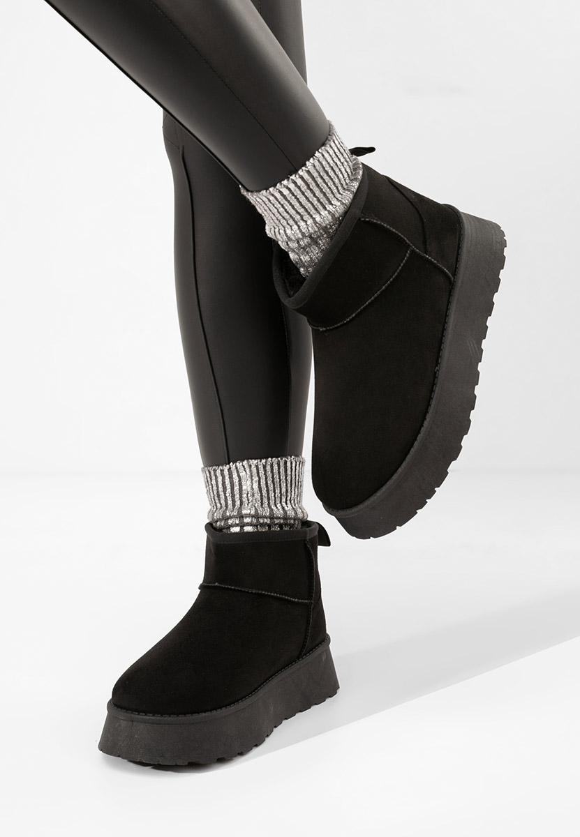 Cizme tip ugg Shayne negre Cizme tip ugg Shayne negre