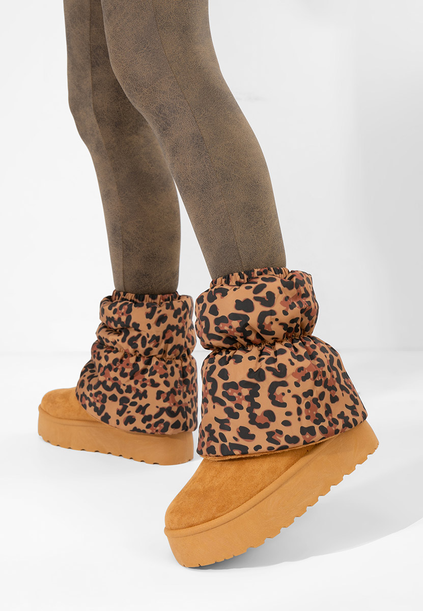 Cizme tip ugg cu platformă Aydena camel