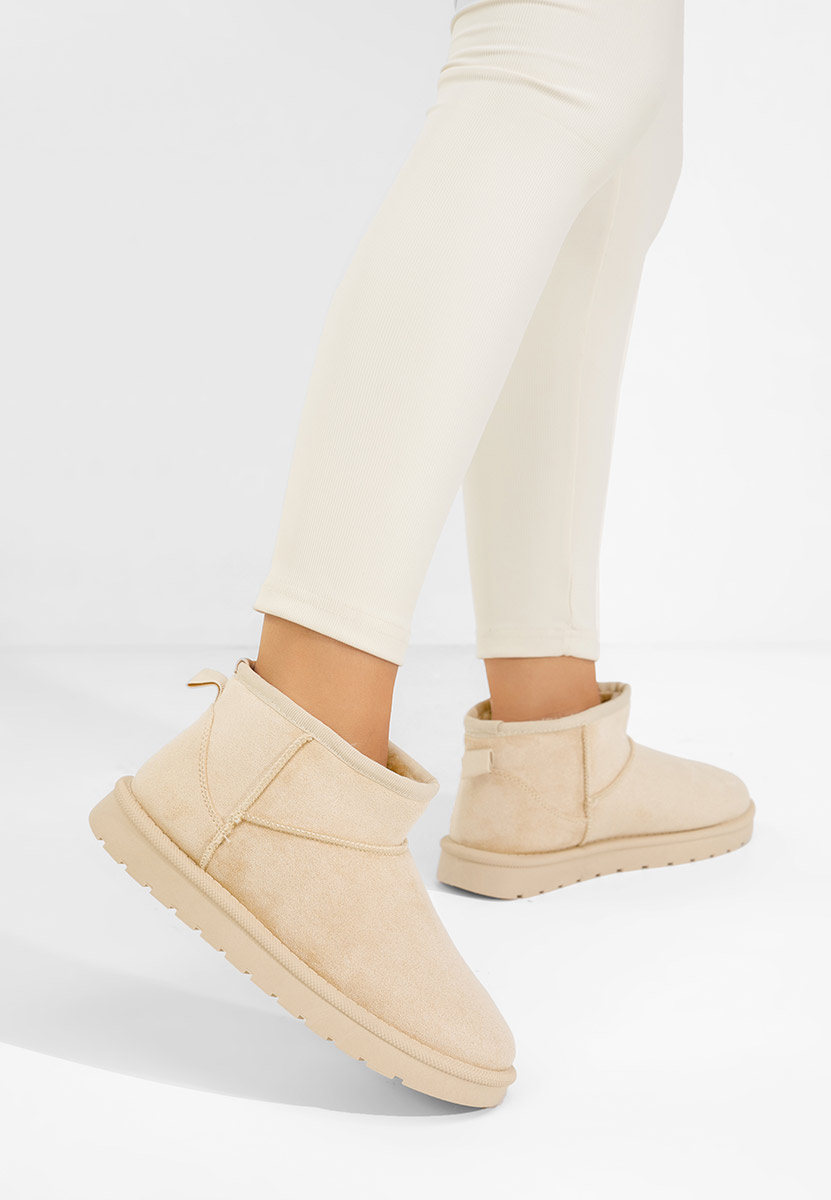 Cizme tip ugg Felica bej