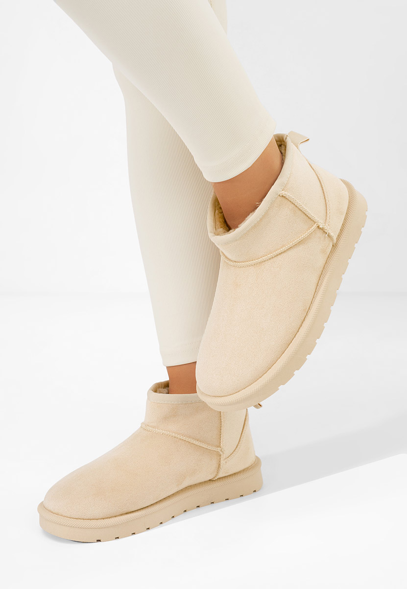 Cizme tip ugg Felica bej