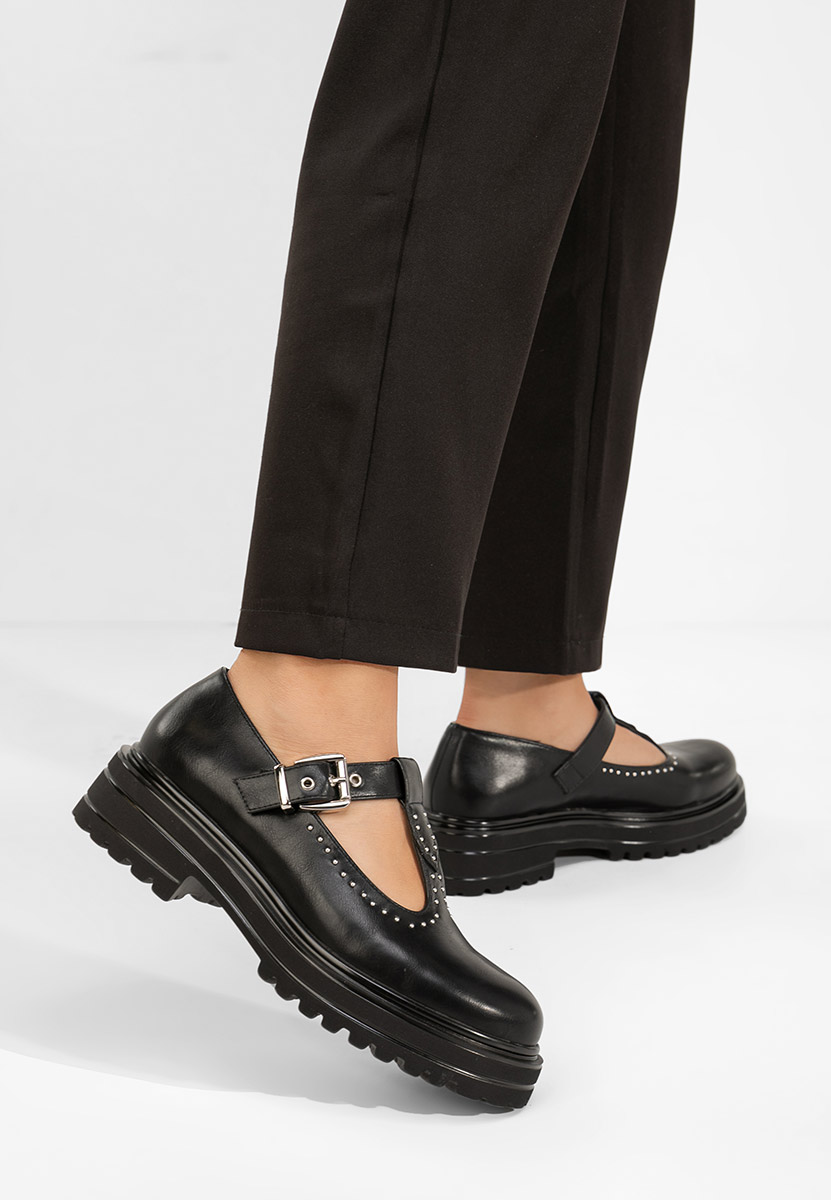 Pantofi casual dama Pietrina negri