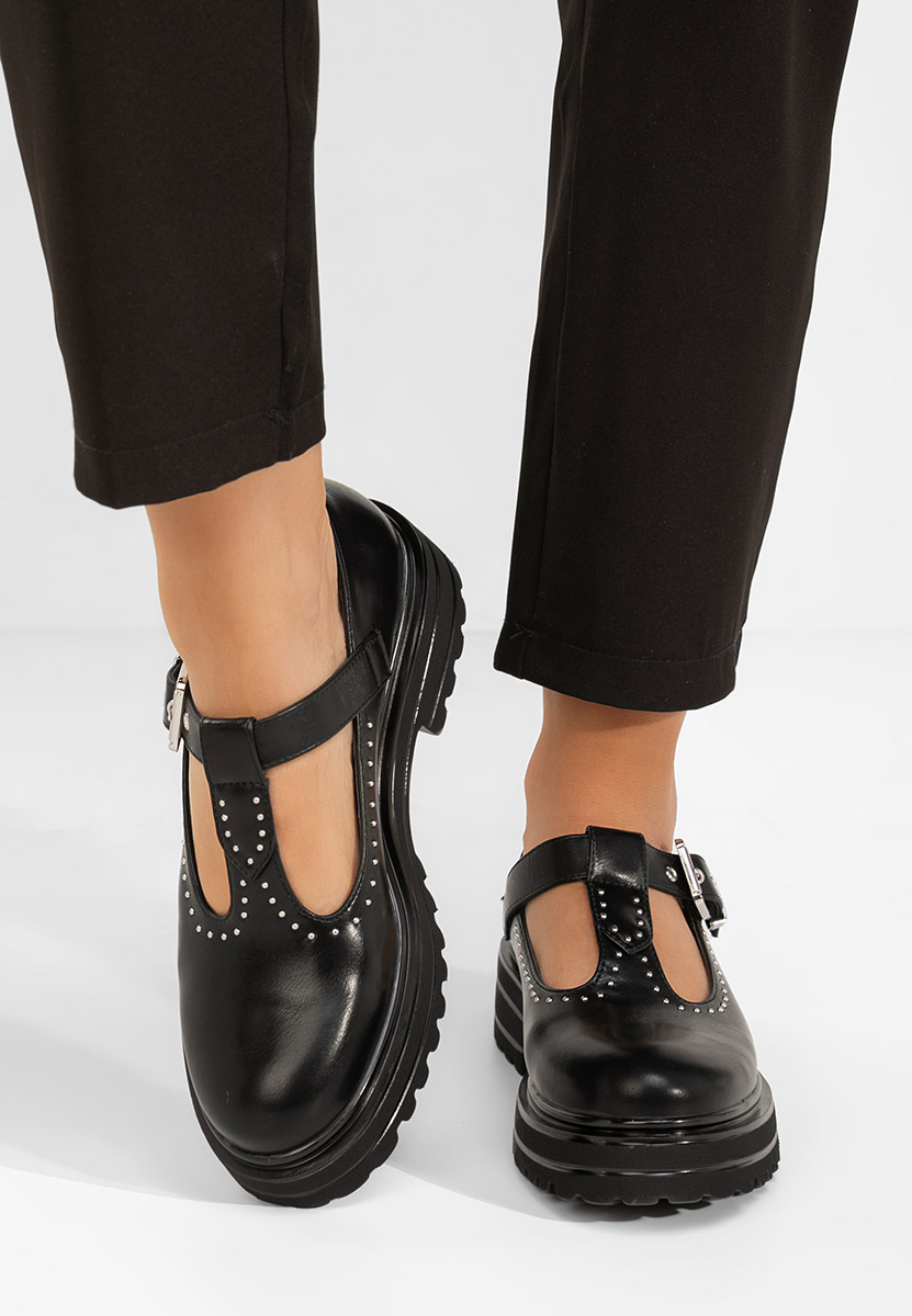 Pantofi casual dama Pietrina negri