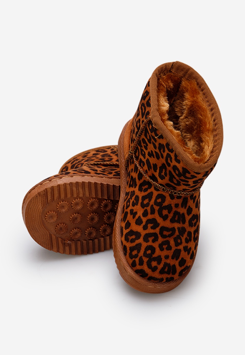 Cizme fete Charlotte leopard