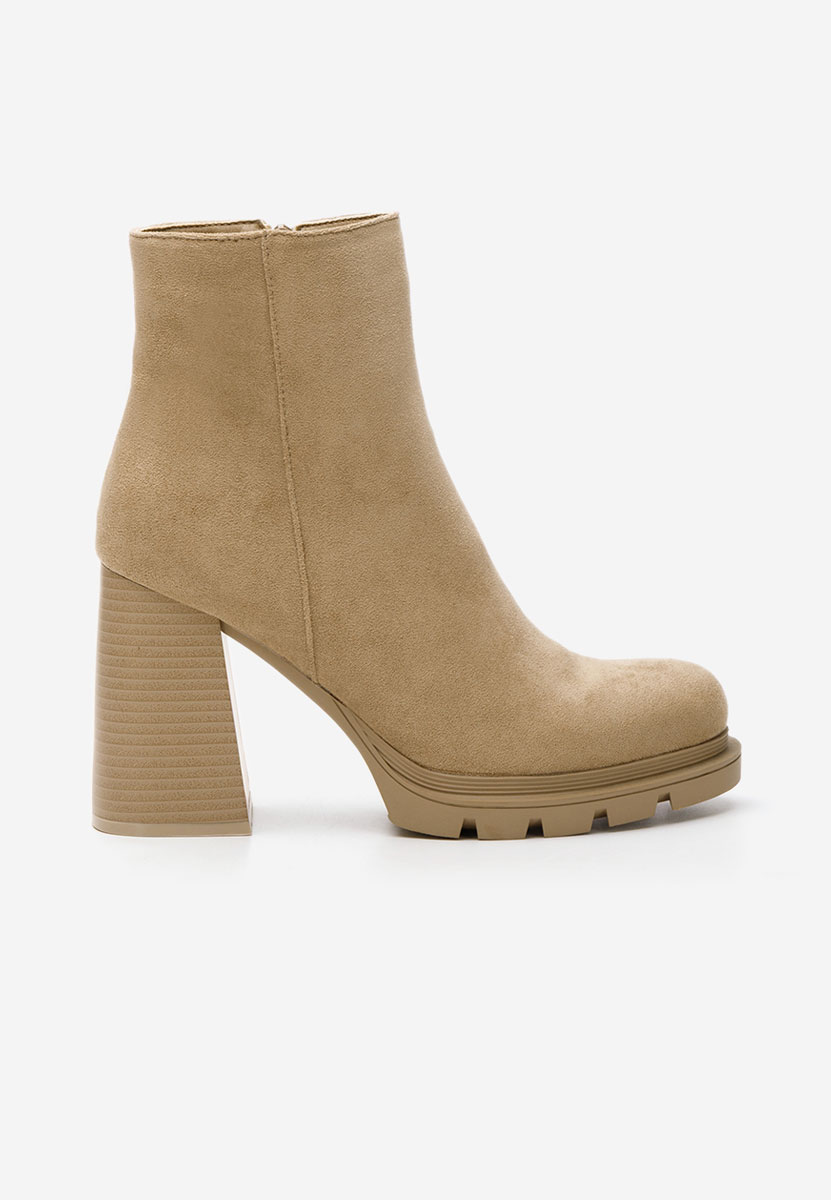 Botine cu toc gros Neolia V2 kaki