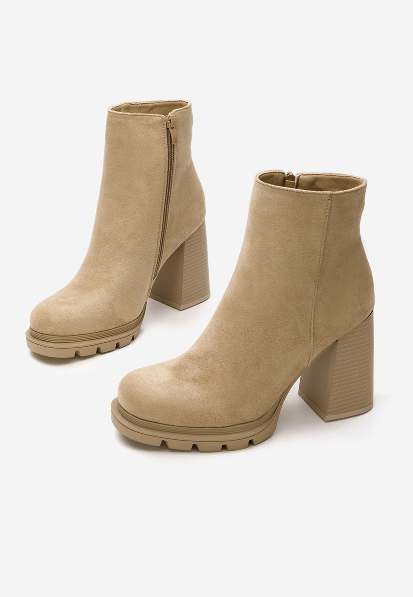 Botine cu toc gros Neolia V2 kaki