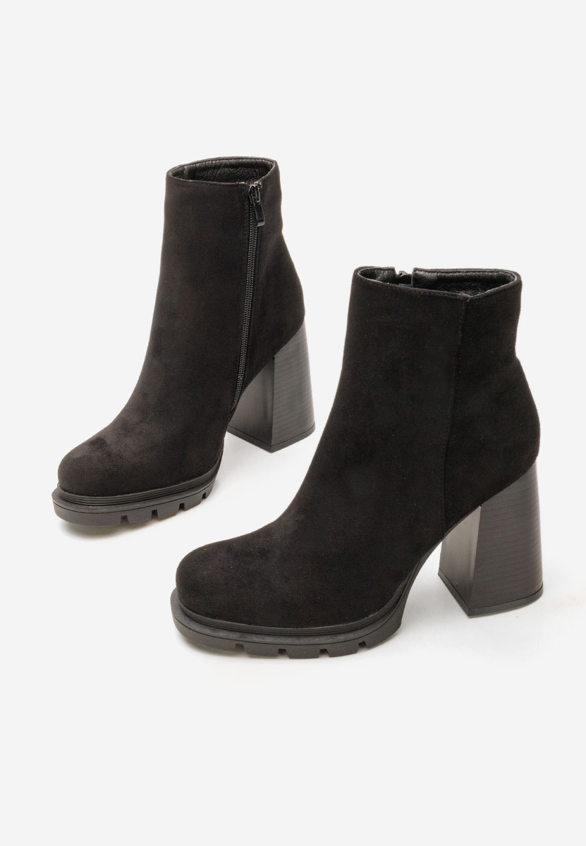 Botine cu toc gros Neolia V2 negre