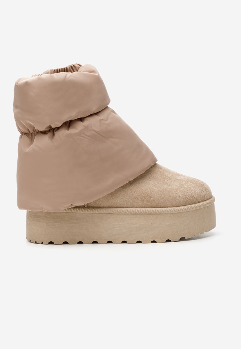 Cizme tip ugg cu platformă Aydena kaki