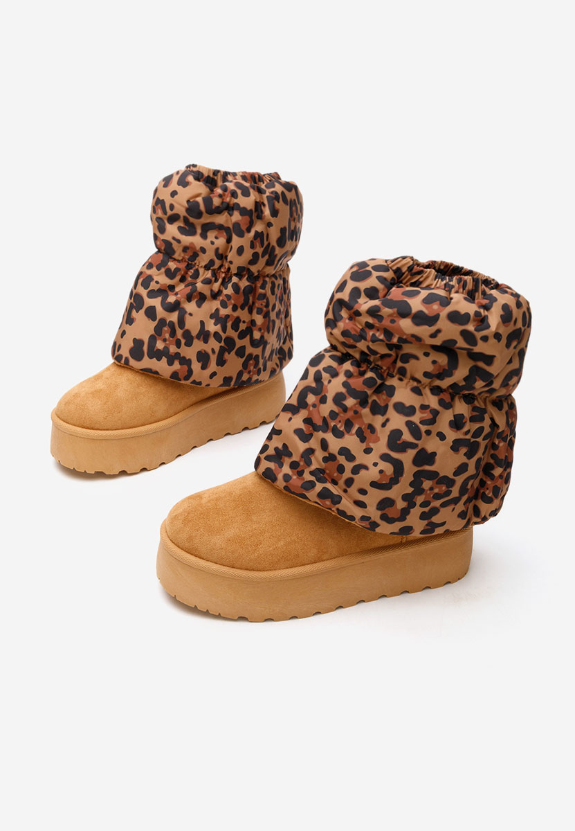 Cizme tip ugg cu platformă Aydena camel