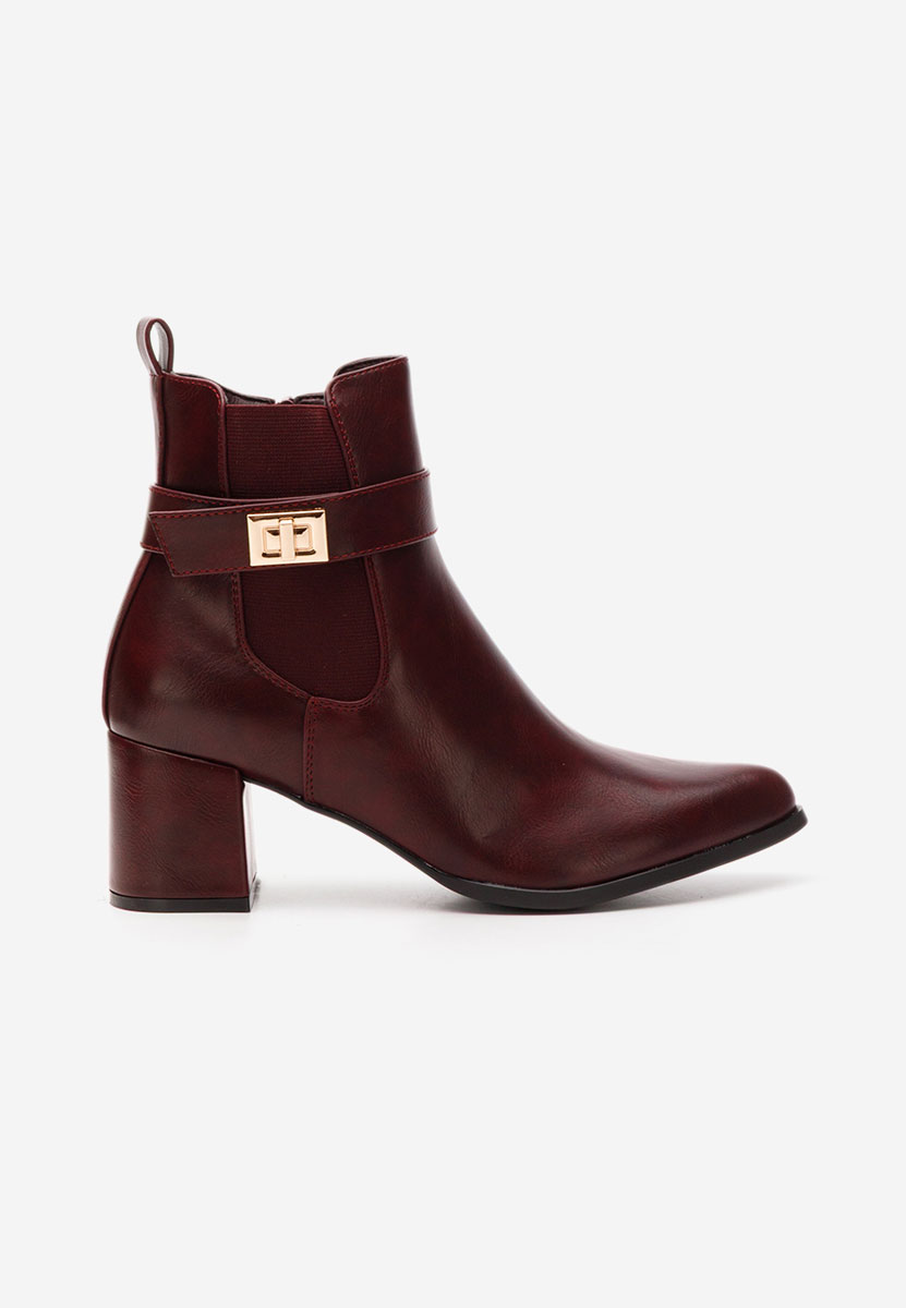 Botine cu toc gros Nedaria grena