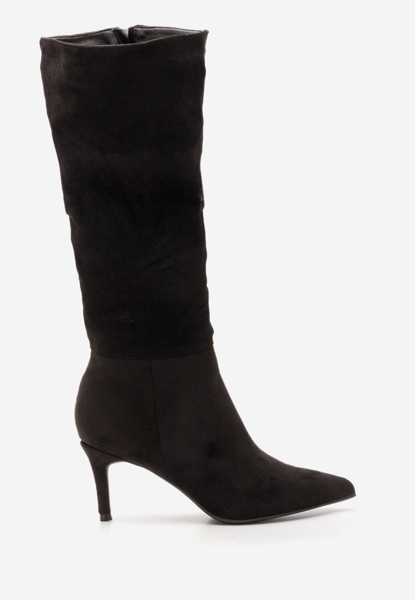 Cizme cu toc subtire Melena negre