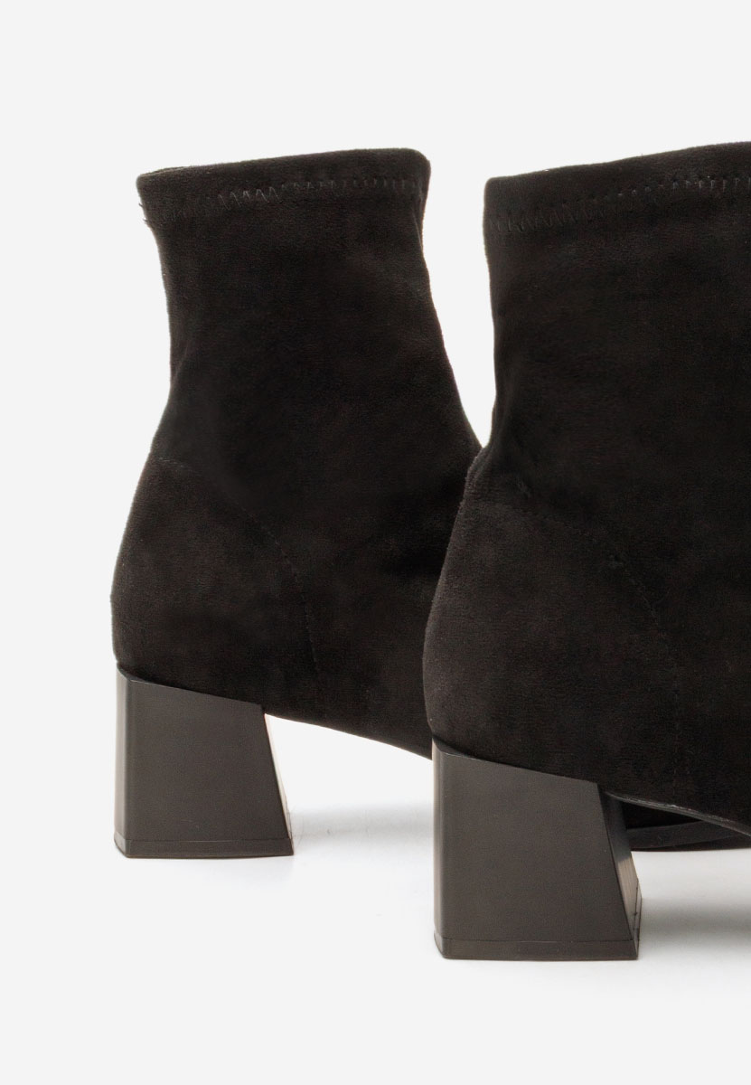 Botine cu toc gros Denonia V2 negre