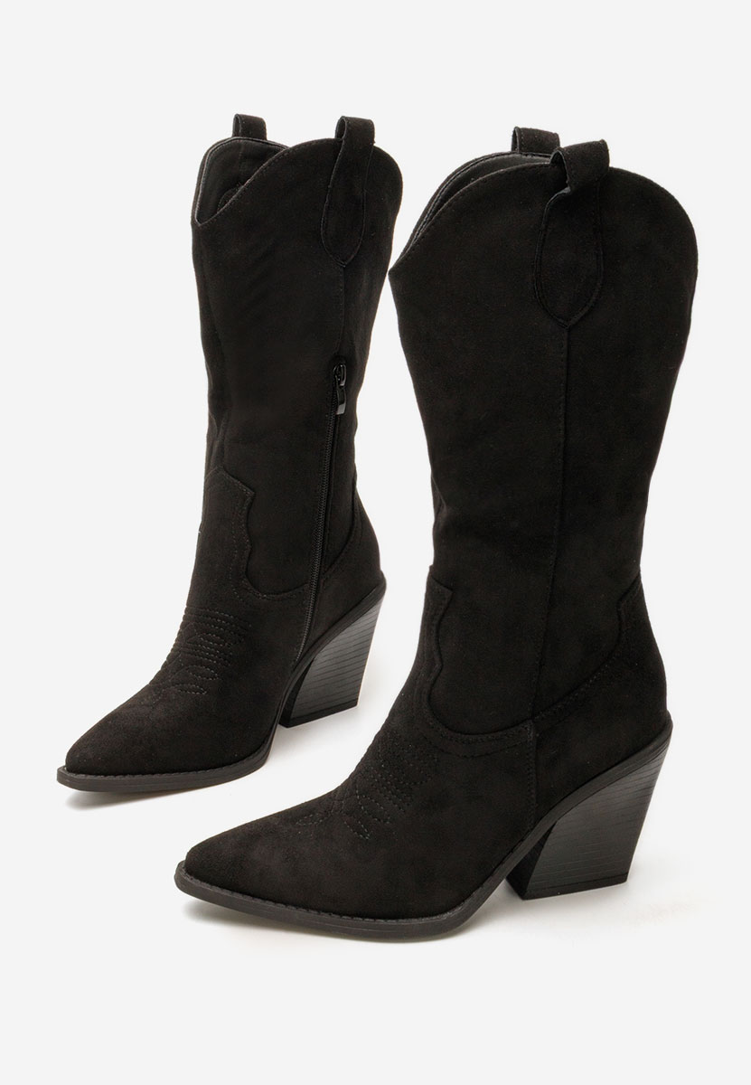 Cizme cowboy dama Jena negre