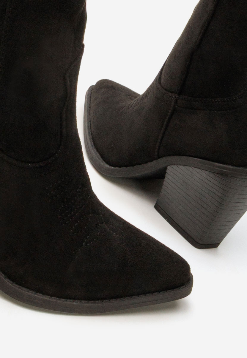 Cizme cowboy dama Jena negre