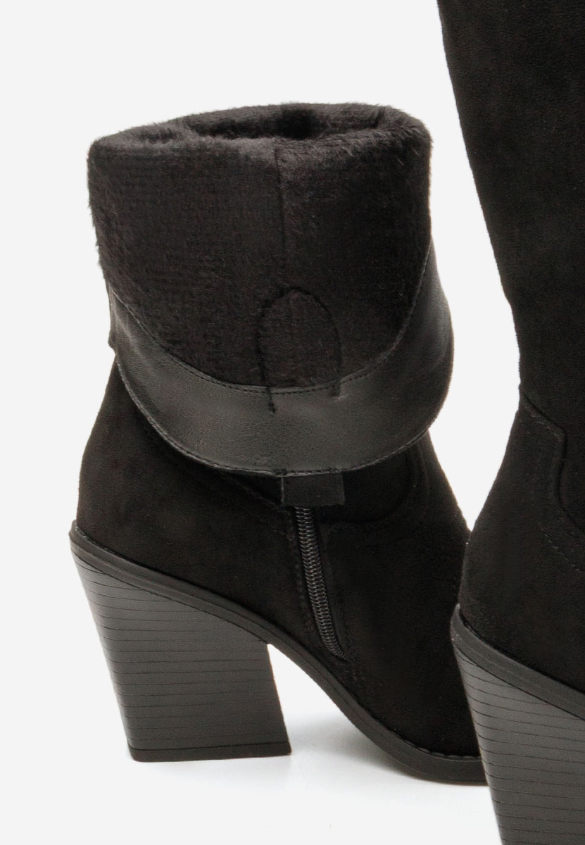 Cizme cowboy dama Jena negre