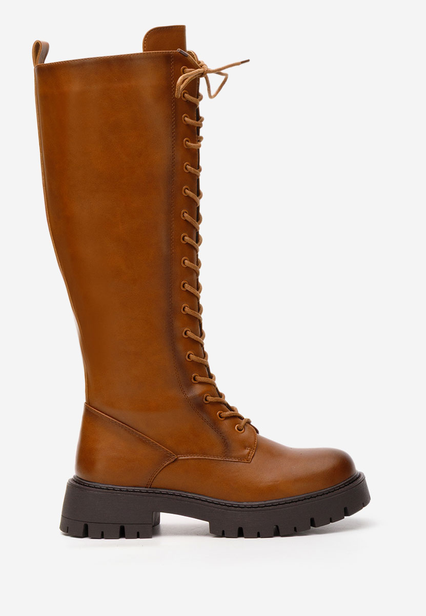 Bocanci inalti de dama Hetie camel