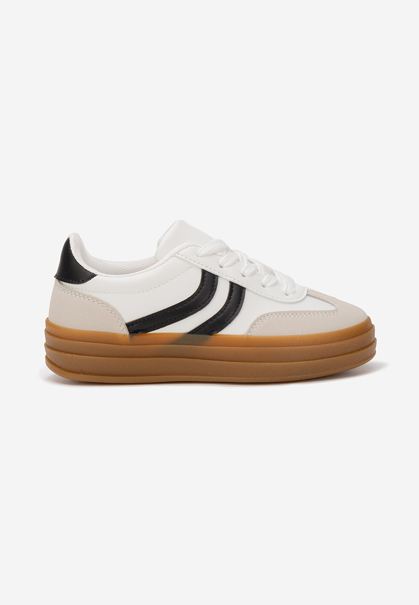 Sneakers baieti Whitley albi