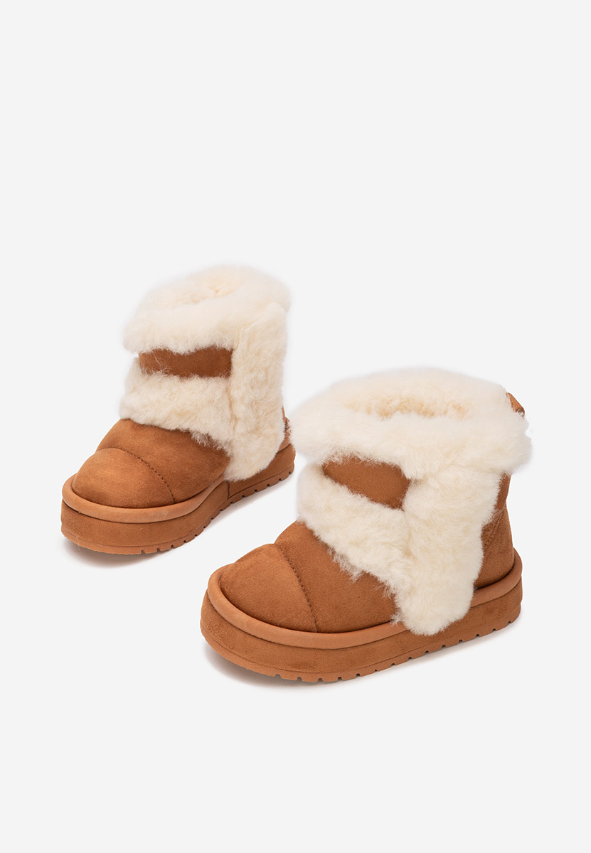 Cizme fete Zeravia camel