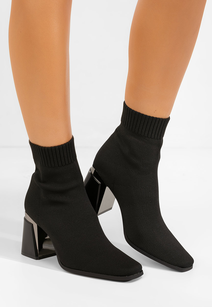 Botine tip soseta Mirelina negre