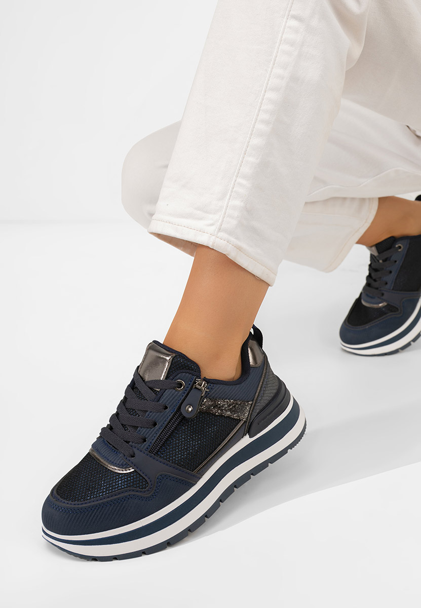 Sneakers cu platforma Selviana navy