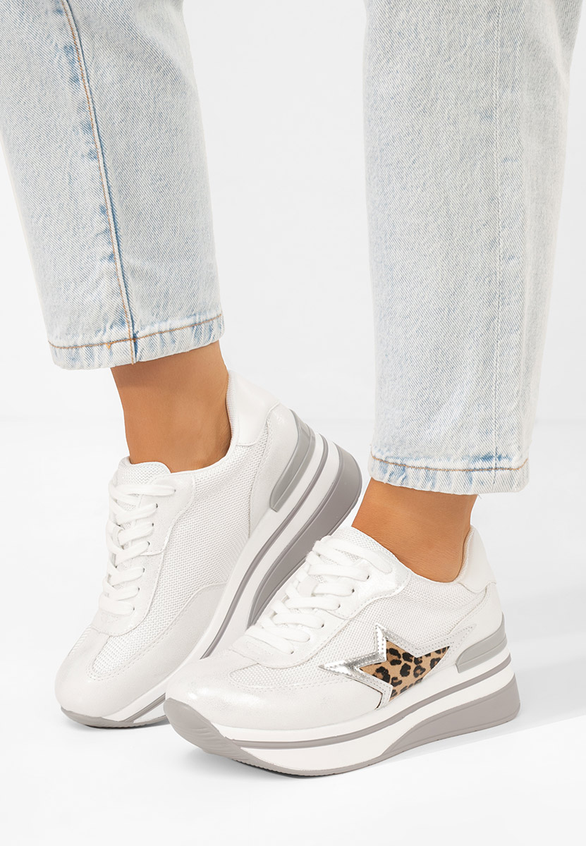 Sneakers cu platformă Valorys argintii