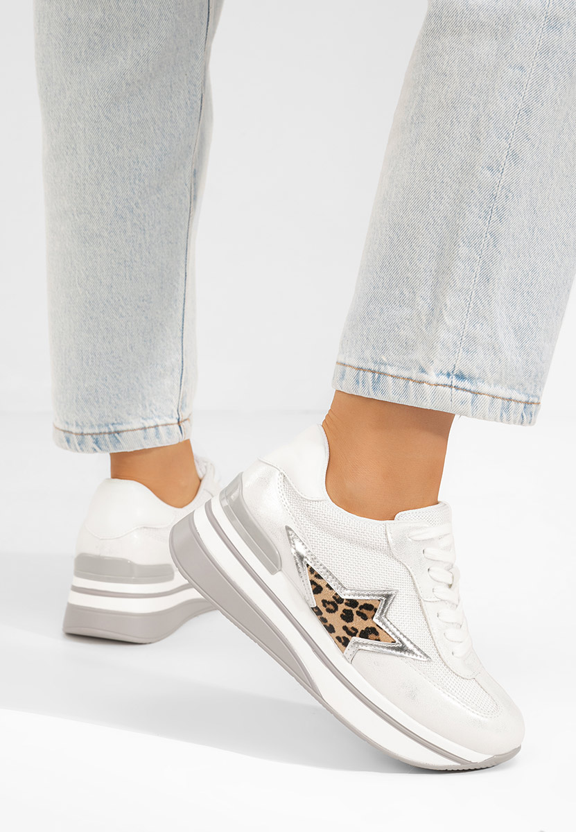 Sneakers cu platformă Valorys argintii