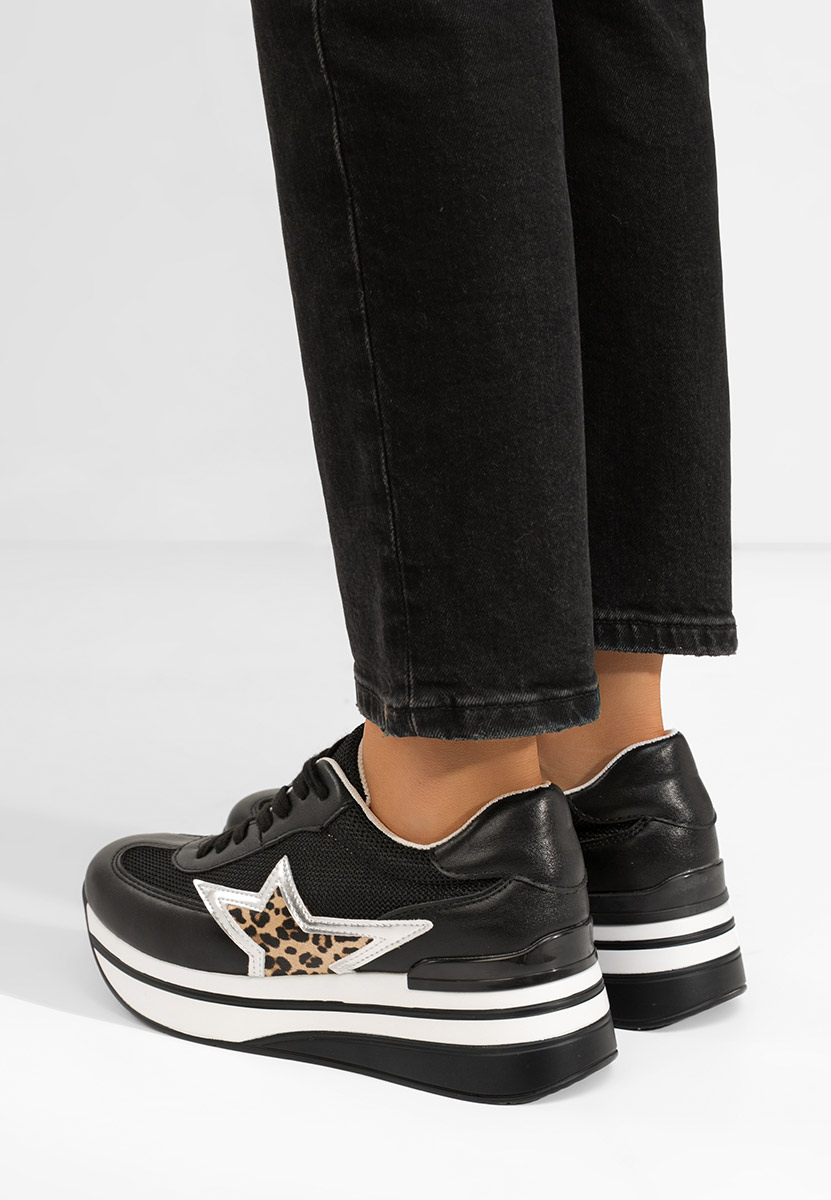 Sneakers cu platformă Valorys negri