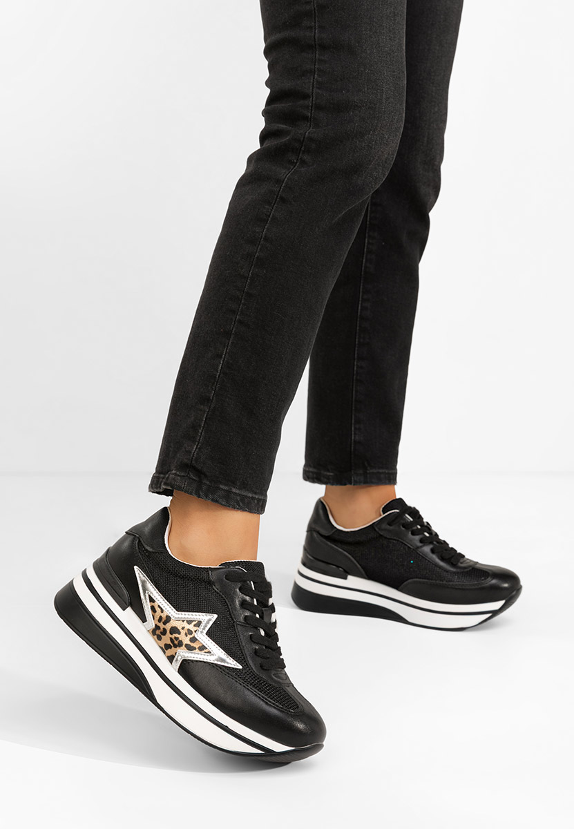 Sneakers cu platformă Valorys negri