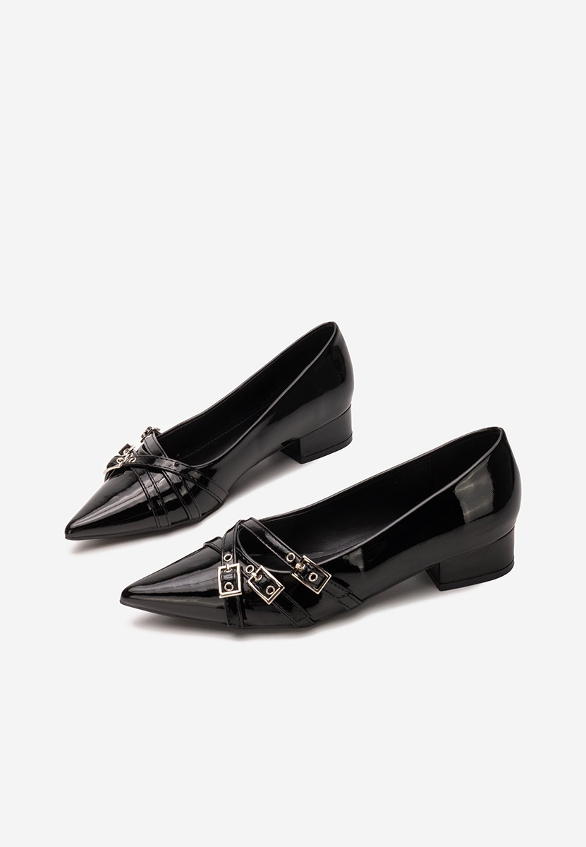 Pantofi cu toc mic Otisia negri Pantofi cu toc mic Otisia negri