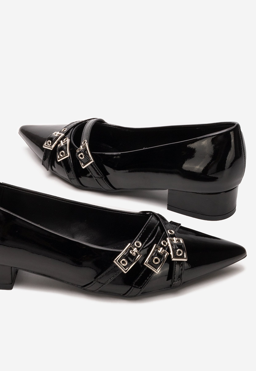 Pantofi cu toc mic Otisia negri Pantofi cu toc mic Otisia negri