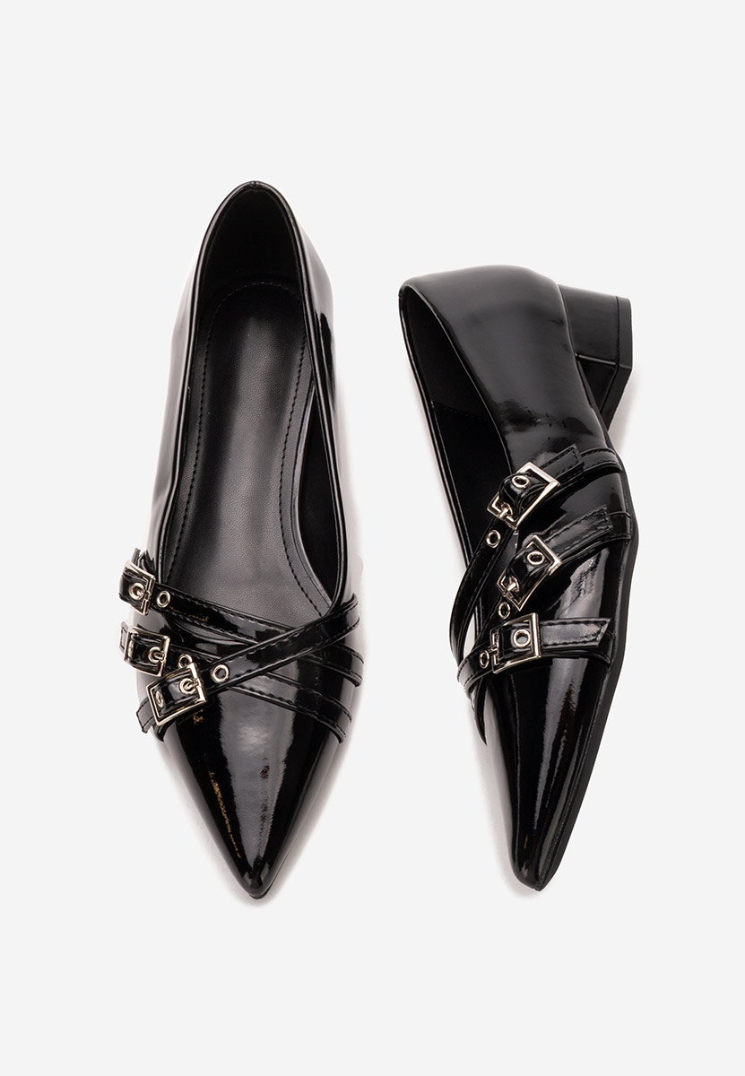 Pantofi cu toc mic Otisia negri Pantofi cu toc mic Otisia negri