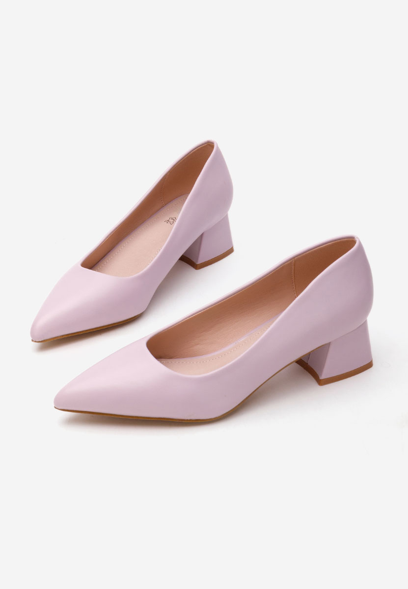 Pantofi cu toc mic Alleva V2 mov