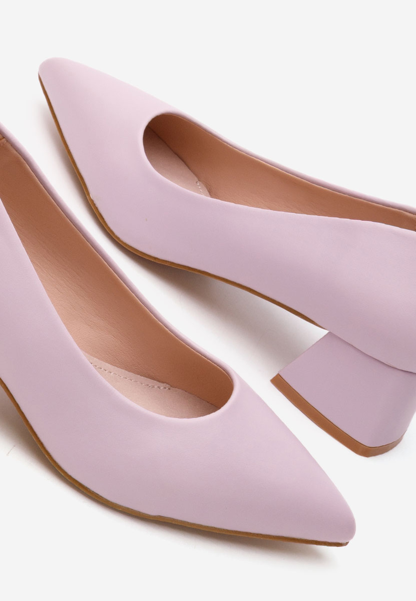 Pantofi cu toc mic Alleva V2 mov