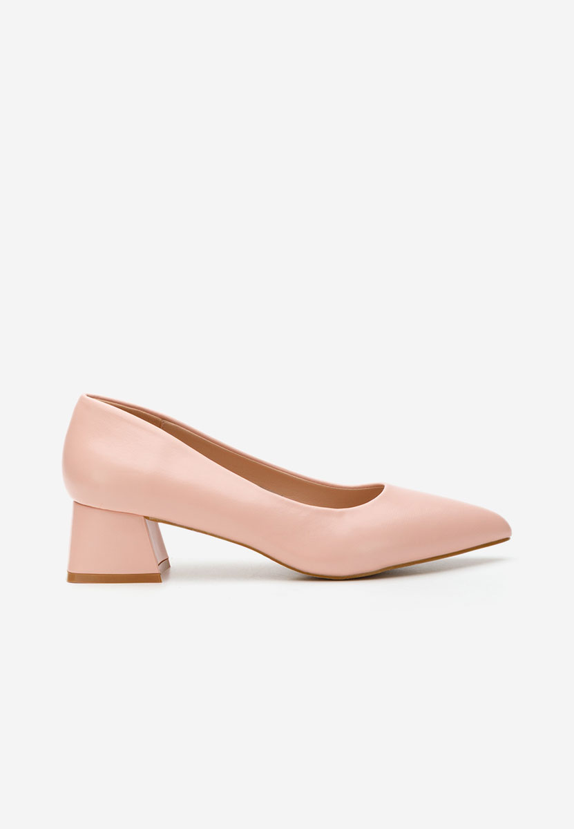 Pantofi cu toc mic Alleva V2 nude