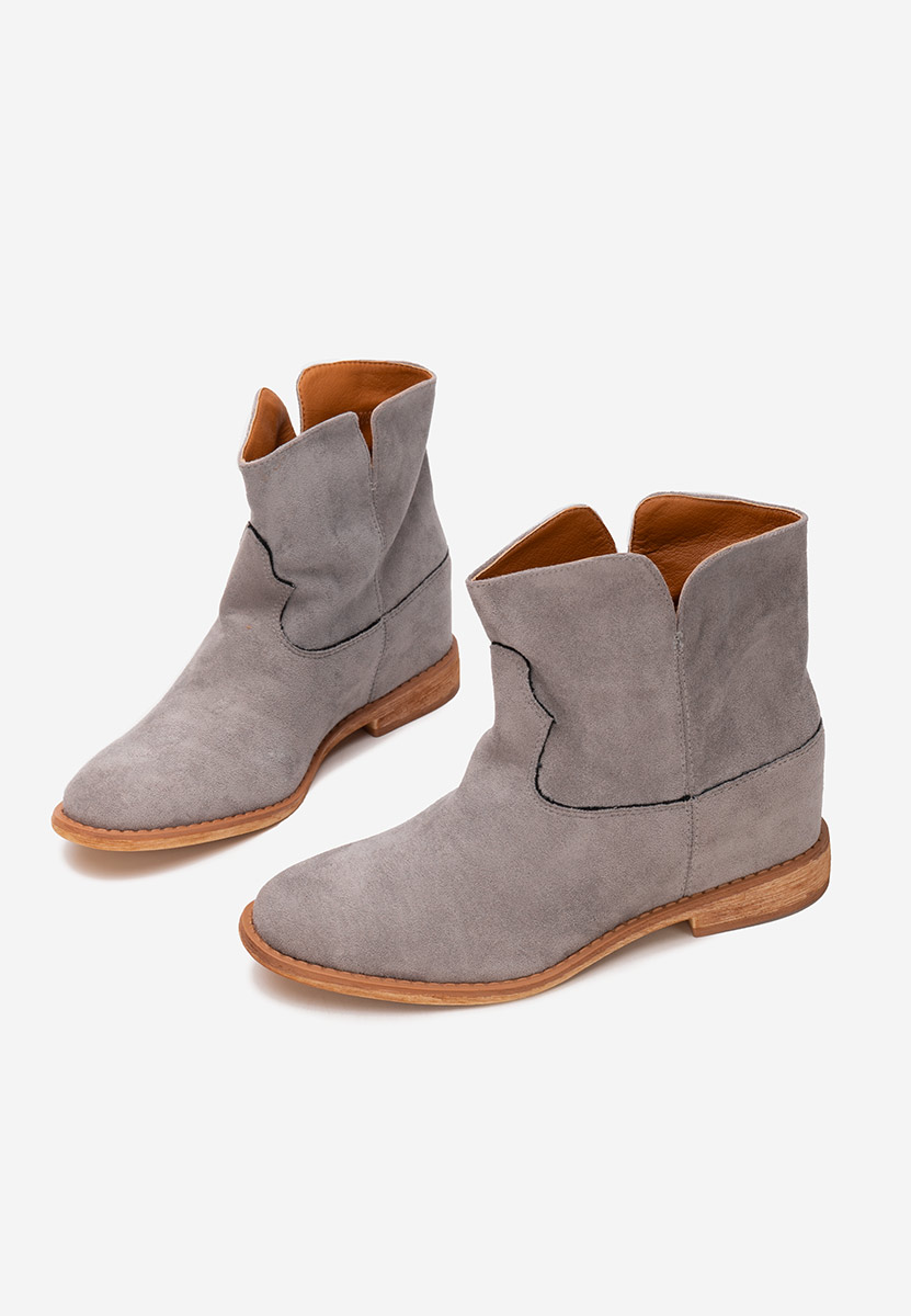 Botine cu platforma Acosta gri