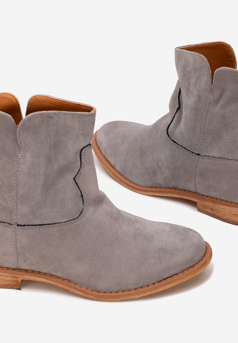 Botine cu platforma Acosta gri
