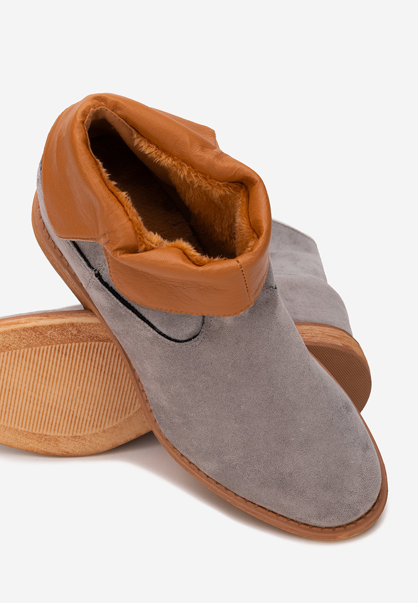 Botine cu platforma Acosta gri