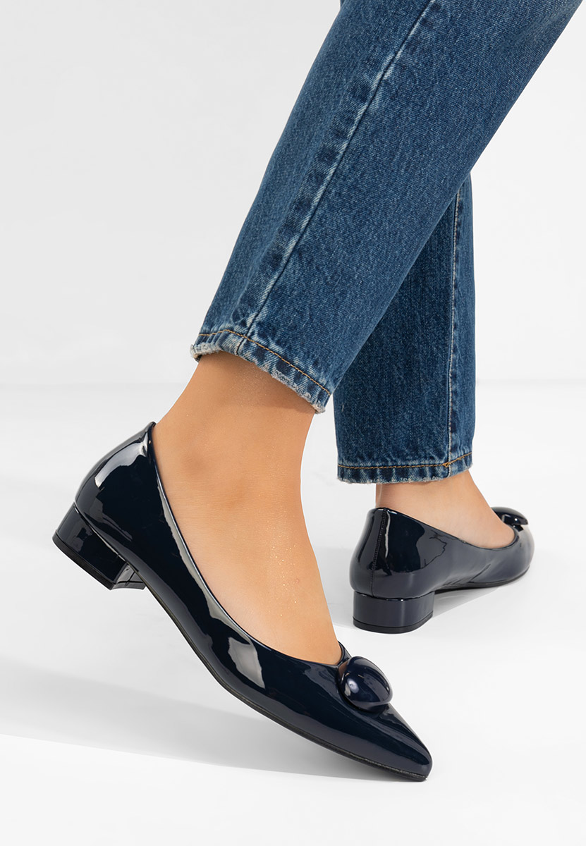 Pantofi cu toc mic Reiko navy