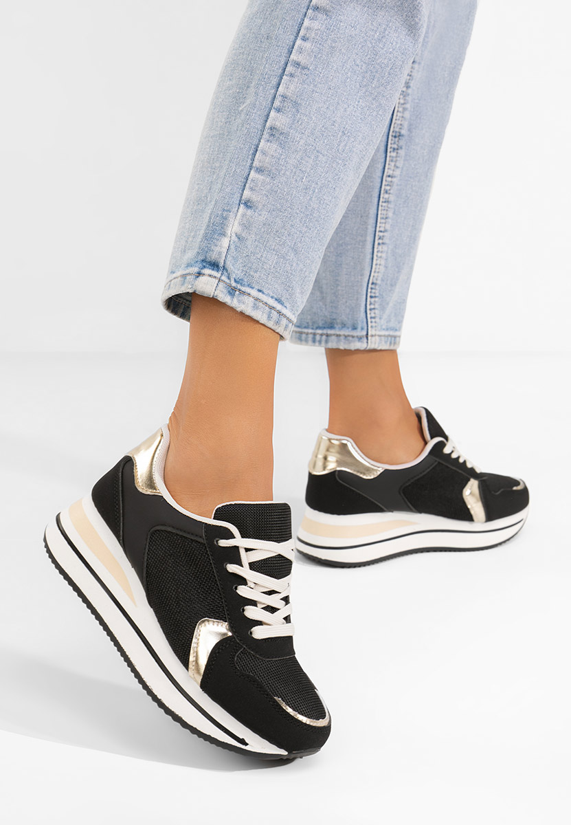 Sneakers cu platformă Sidnei negri