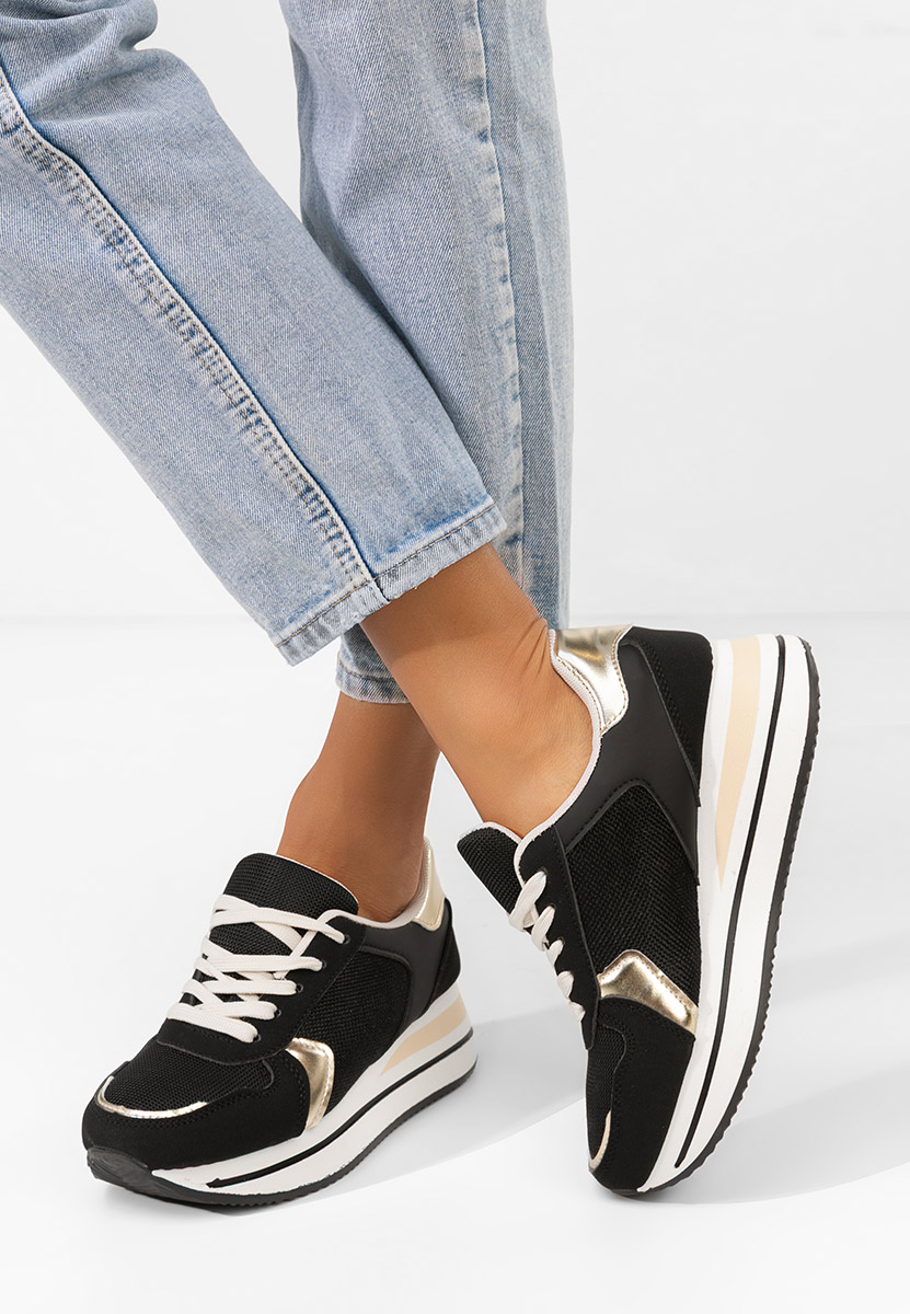 Sneakers cu platformă Sidnei negri