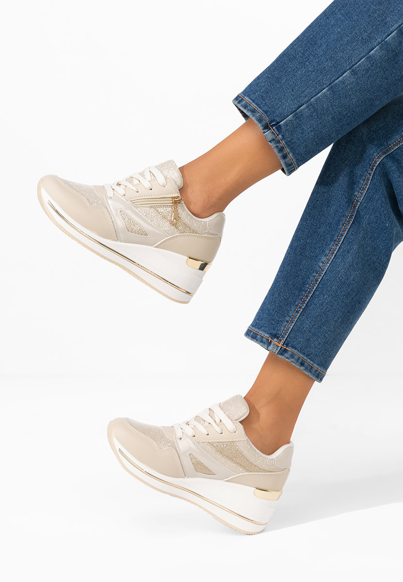 Sneakers cu platformă Reinia bej