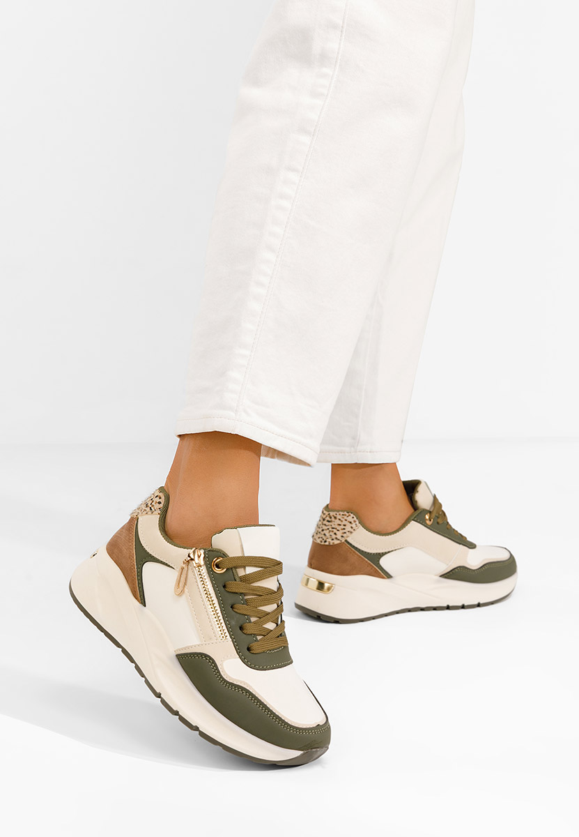 Sneakers cu platformă Ziania verzi