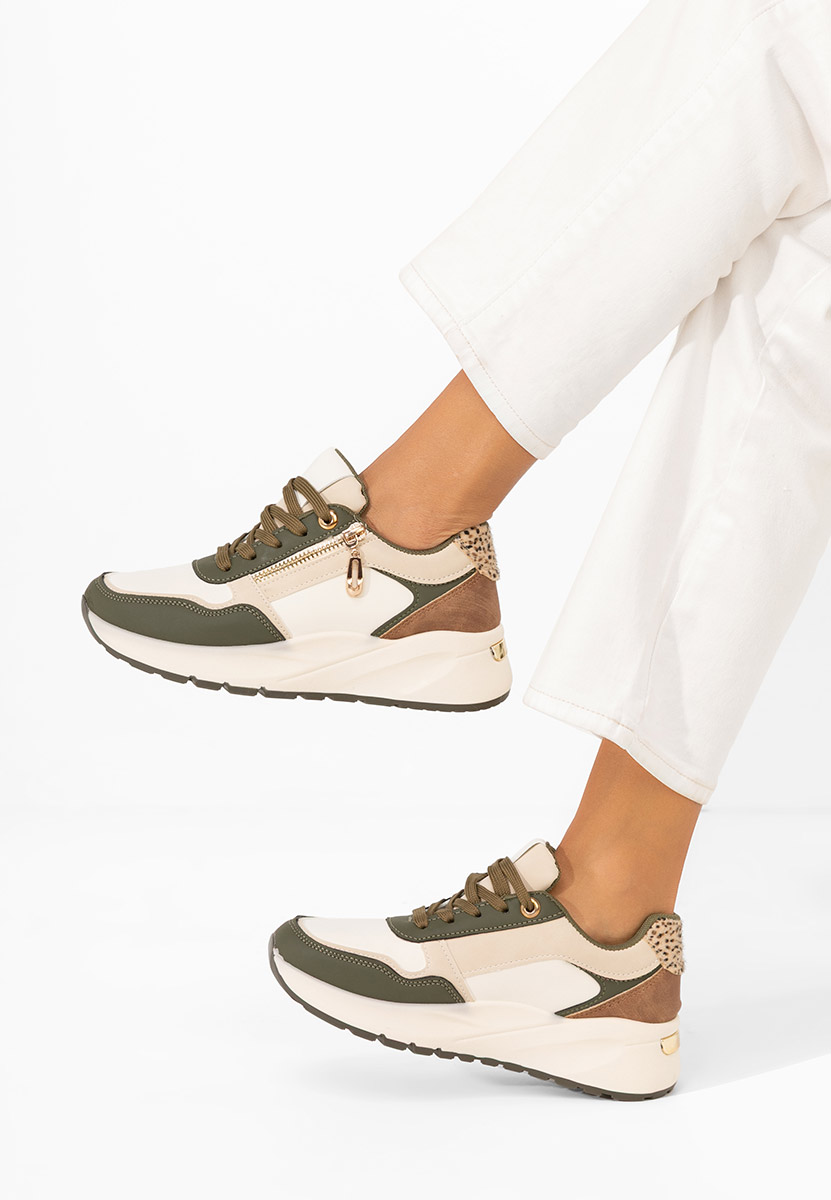 Sneakers cu platformă Ziania verzi