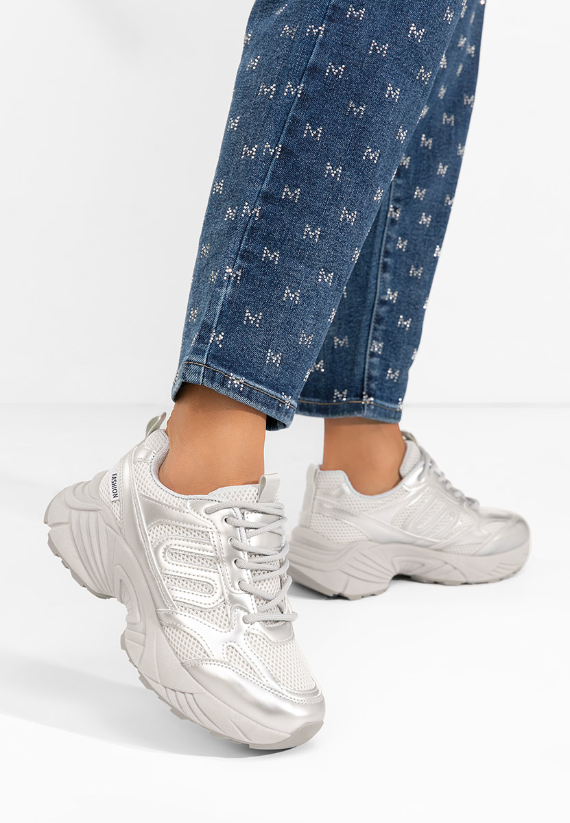 Sneakers dama Angelika argintii