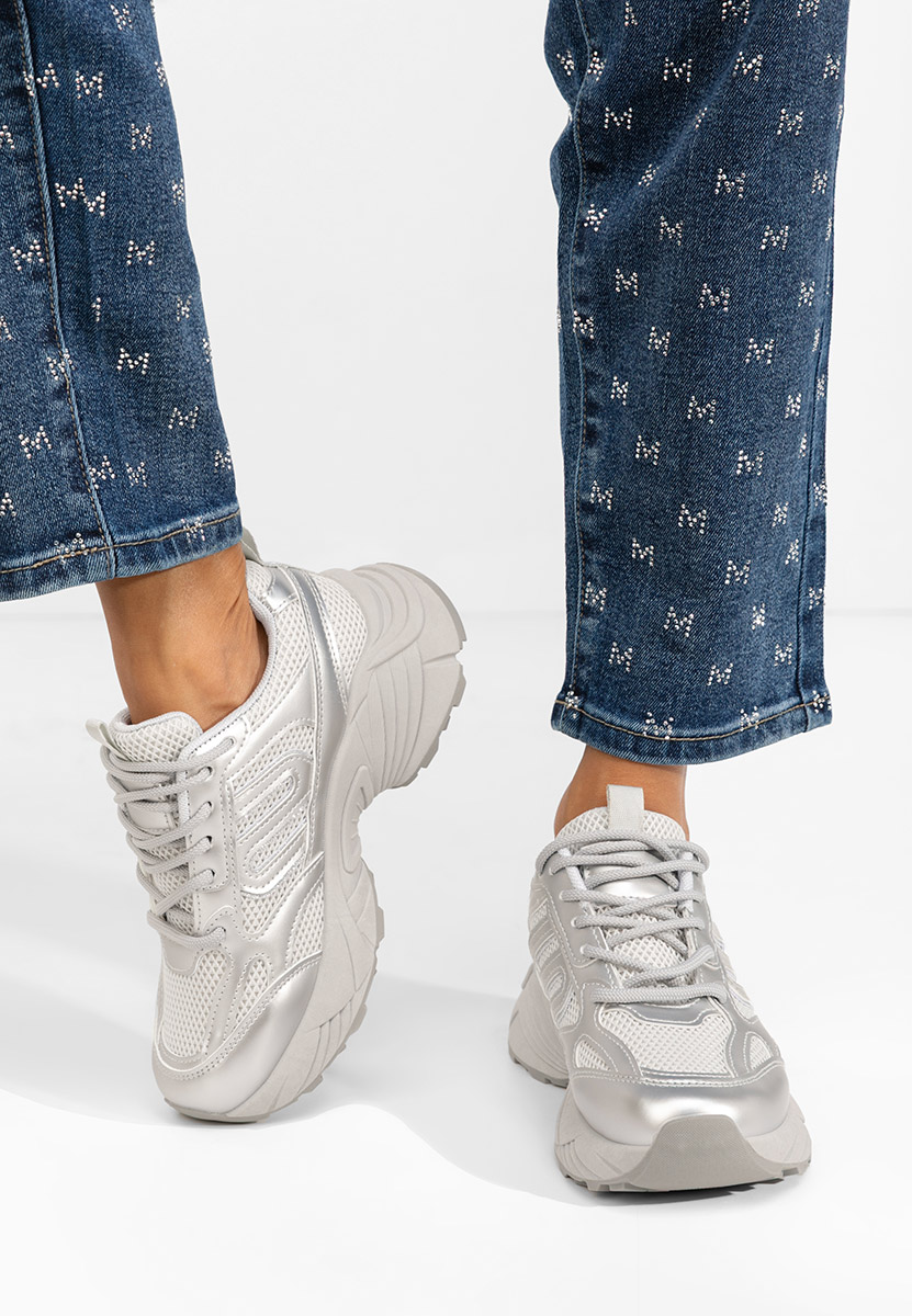 Sneakers dama Angelika argintii