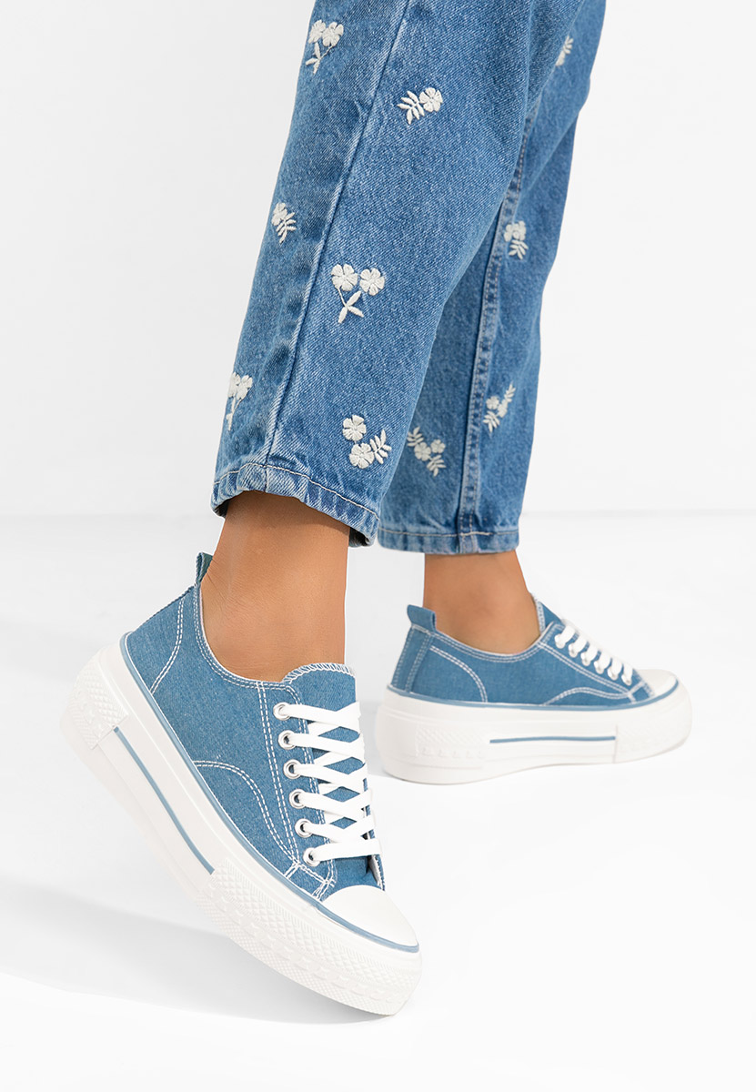 Tenisi cu platformă Antio denim