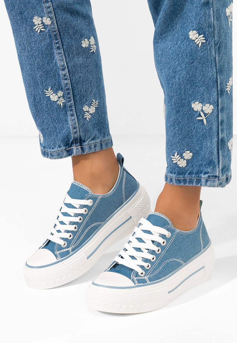 Tenisi cu platformă Antio denim